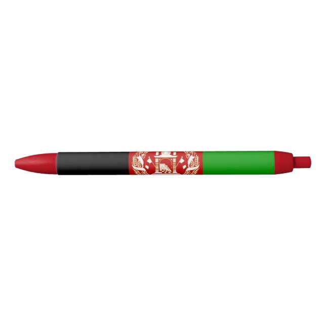 Patriotic Afghanistan Flag Blue Ink Pen (Front)