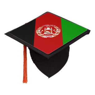 Patriotic Afghanistan Flag Graduation Cap Topper