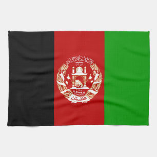 Patriotic Afghanistan Flag Kitchen Towel