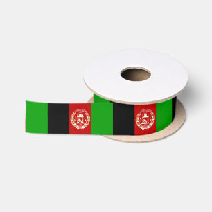 Patriotic Afghanistan Flag Satin Ribbon