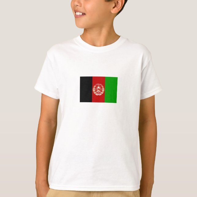 Patriotic Afghanistan Flag T-Shirt (Front)