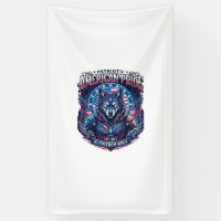 Patriotic Ai Freedom Wolf Cyberpunk Future Freedom