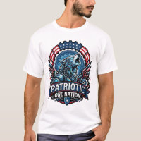 Patriotic Ai Freedom Wolf Cyberpunk Future Freedom