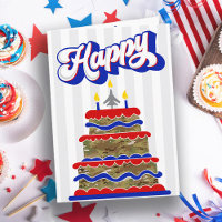 Patriotic Air Force Custom Military Happy Birthday