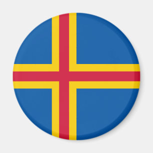 Patriotic Åland Islands Flag Magnet