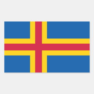 Patriotic Åland Islands Flag Sticker