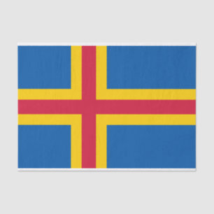 Patriotic Åland Islands Flag Tissue Paper