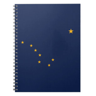 Patriotic Alaska State Flag Notebook