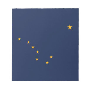 Patriotic Alaska State Flag Notepad