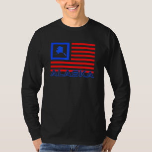 Patriotic Alaskan Native Home Souvenir Alaska Usa T-Shirt