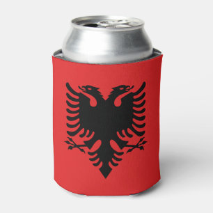 Patriotic Albanian Flag Can Cooler