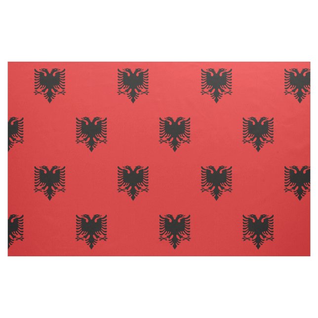 Patriotic Albanian Flag Fabric (Fat Quarter)