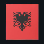Patriotic Albanian Flag Notepad<br><div class="desc">The national flag of Albania.</div>