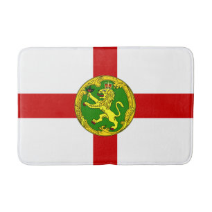 Patriotic Alderney Flag Bath Mat