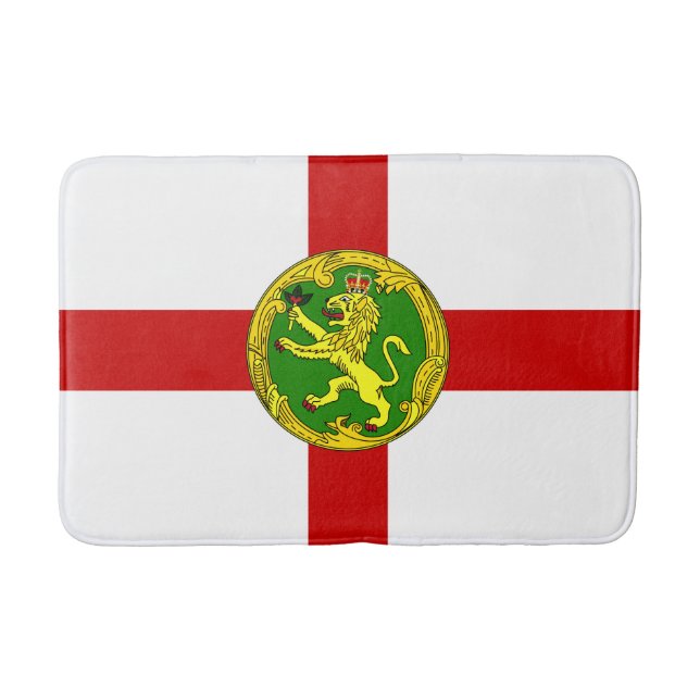 Patriotic Alderney Flag Bath Mat (Front)
