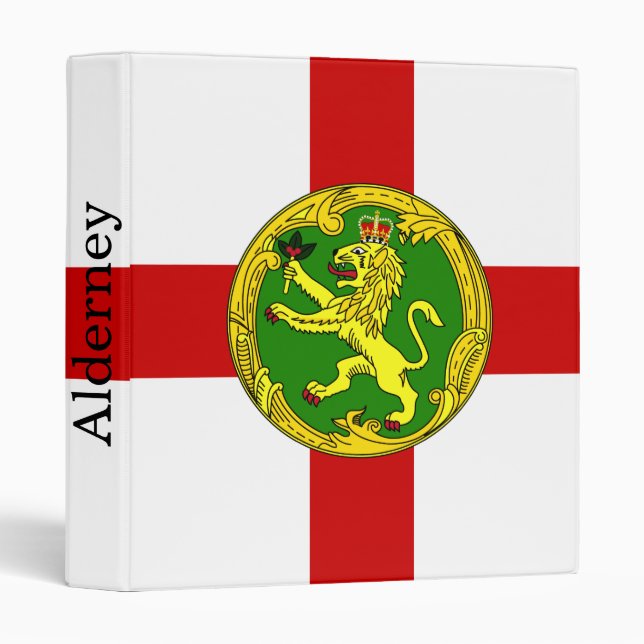 Patriotic Alderney Flag Binder (Front/Spine)
