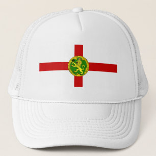 Patriotic Alderney Flag Trucker Hat