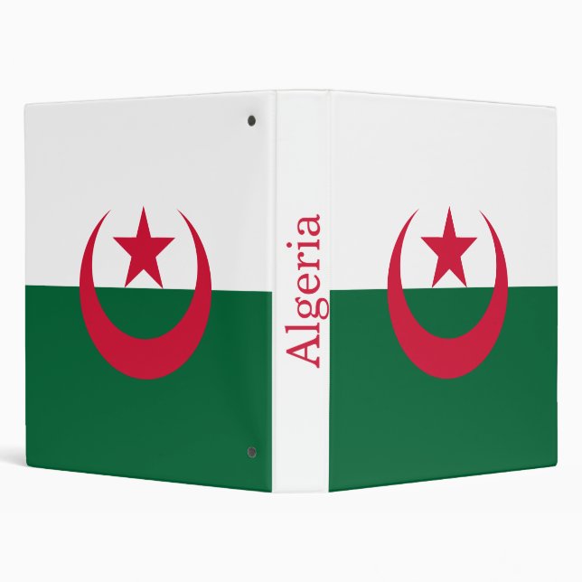 Patriotic Algerian Flag Binder (Background)