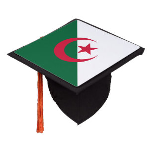 Patriotic Algerian Flag Graduation Cap Topper