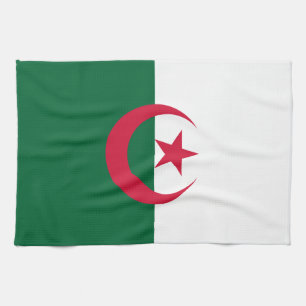 Patriotic Algerian Flag Kitchen Towel