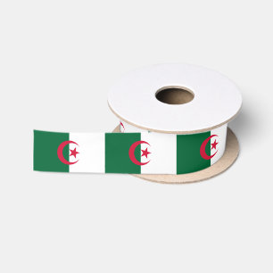 Patriotic Algerian Flag Satin Ribbon