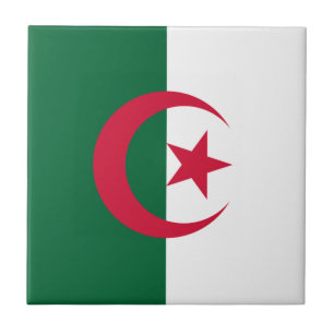 Patriotic Algerian Flag Tile