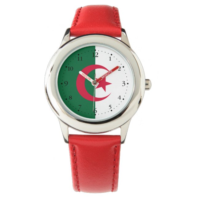 Patriotic Algerian Flag Watch (Front)