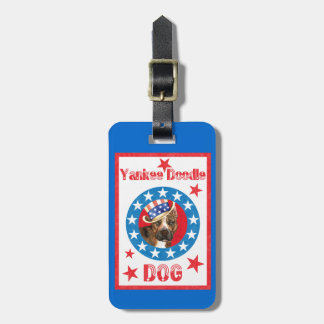 Patriotic Am Staff Luggage Tag