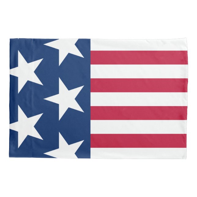 Patriotic America Flag Pillowcase (Back)