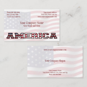 Patriotic America Government Non Profit Business Business Card