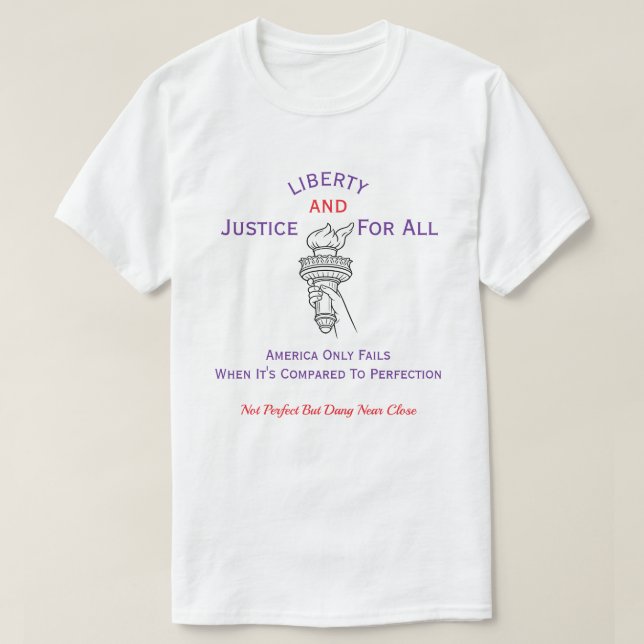 Patriotic American (3f) T-Shirt (Design Front)