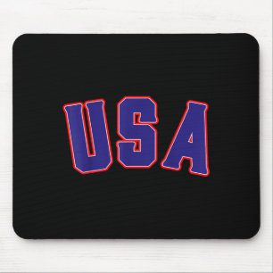 Patriotic american 4th of july freedom usa mouse pad