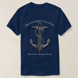 Patriotic American anchor nautical personalized T-Shirt