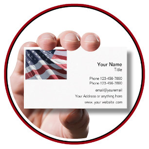 Patriotic American Business Card