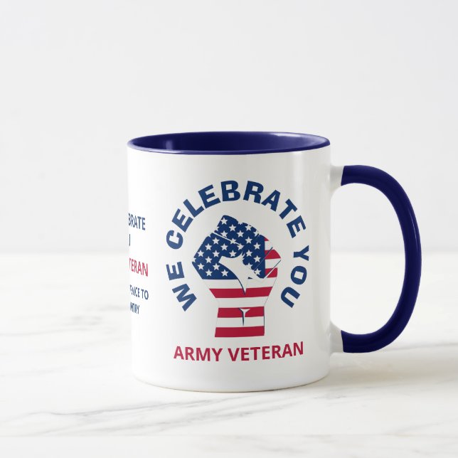 Patriotic American CELEBRATE YOU Mug (Right)