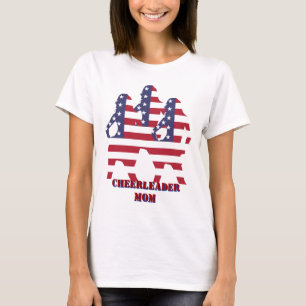 Patriotic American cheerleader T-Shirt