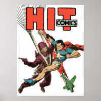 Patriotic American Cover Art: Hit Comics #24