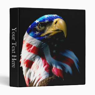 Patriotic American Eagle Binder