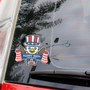 Patriotic American Eagle Happy 250th Anniversary