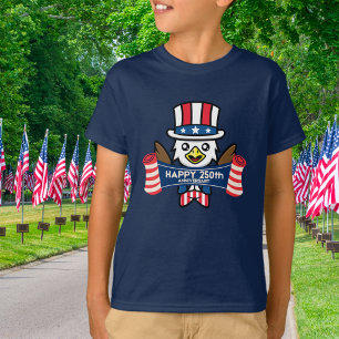 Patriotic American Eagle Happy 250th Anniversary T-Shirt