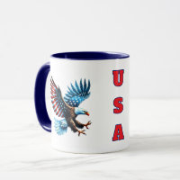 Patriotic American Eagle Red White Blue