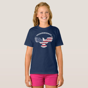 Patriotic American Eagle Star Stripes Independence T-Shirt
