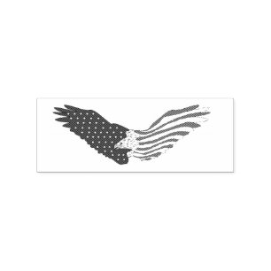 Patriotic  American Eagle  Thunder_Cove Rubber Stamp