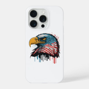 Patriotic American Eagle USA Independence Day iPhone 15 Pro Case