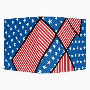 Patriotic American fireworks Binder