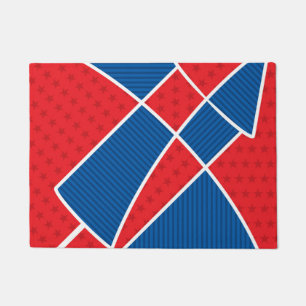 Patriotic American fireworks Doormat