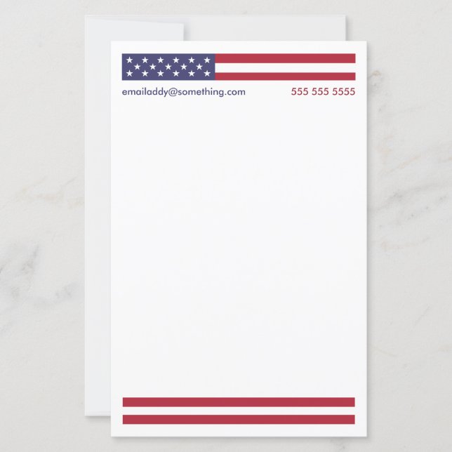 Patriotic American Flag (Front)