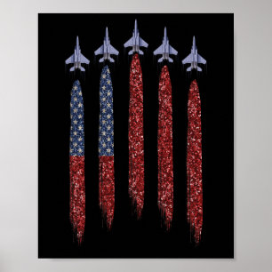 Patriotic American Flag 4th July Independence Day  Poster