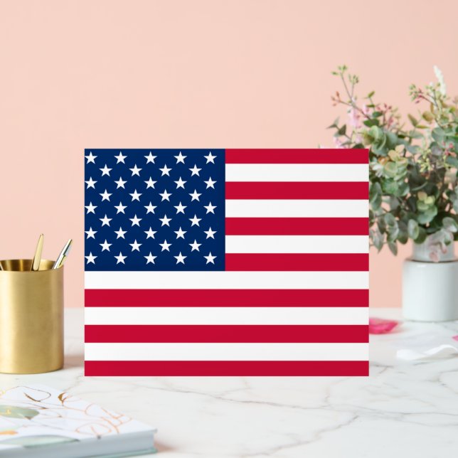 Patriotic American Flag Acrylic Sign (Wedding)