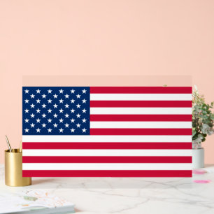 Patriotic American Flag Acrylic Sign